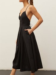Alma Midi Dress - Black