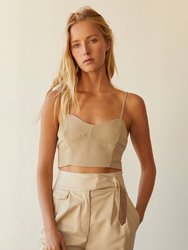 Anna Bustier Camisole - Beige