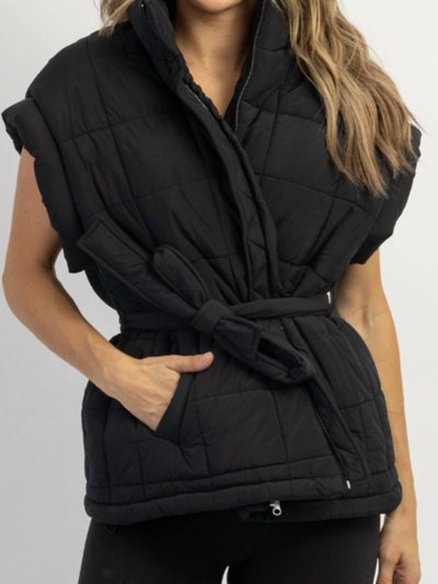 Crescent Avalon Tie Quilted Puffer Vest product