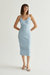 Avery Midi Dress - Light Blue