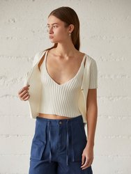 Bella Knit Top - Ivory