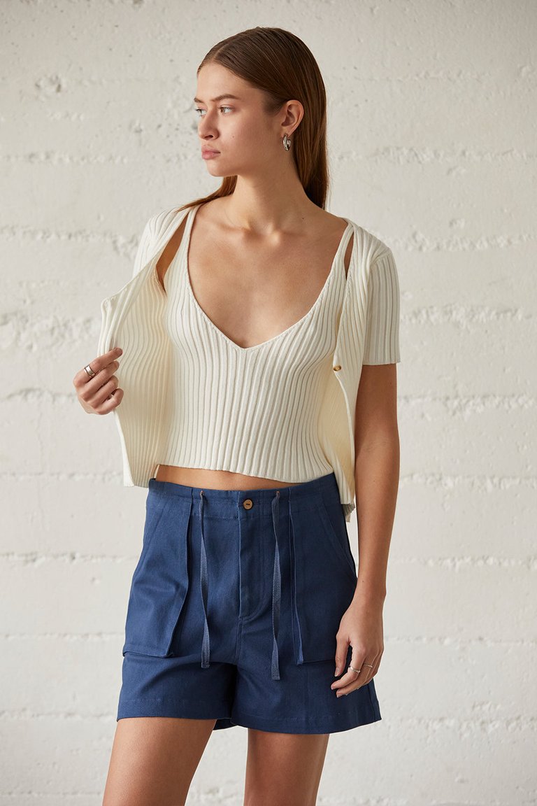 Bella Knit Top - Ivory