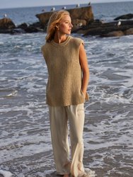 Bora Knit Top - Beige & Cool Grey - Beige