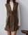 Brooke Blazer Dress In Brown