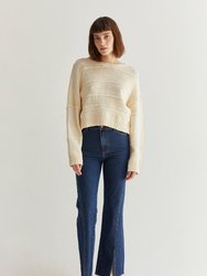 Cassi Textured Striped Sweater