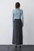 Cecy Wool Blend Maxi Skirt In Charcoal