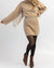 Charley Fringed Sweater Dress - Tan