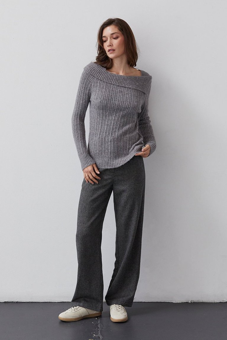 Clara Barleycorn Trousers - Charcoal