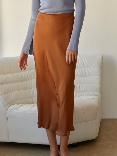 Crescent Clover Maxi Satin Skirt product
