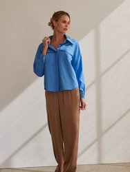 Cora Button Up Utility Blouse