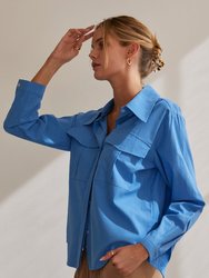 Cora Button Up Utility Blouse