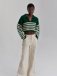 Corbin Striped Sweater - Green
