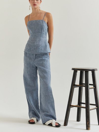 Crescent Dani Linen Wide Leg Pants product