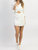 Danni Cutout Poplin Shirt Dress - White