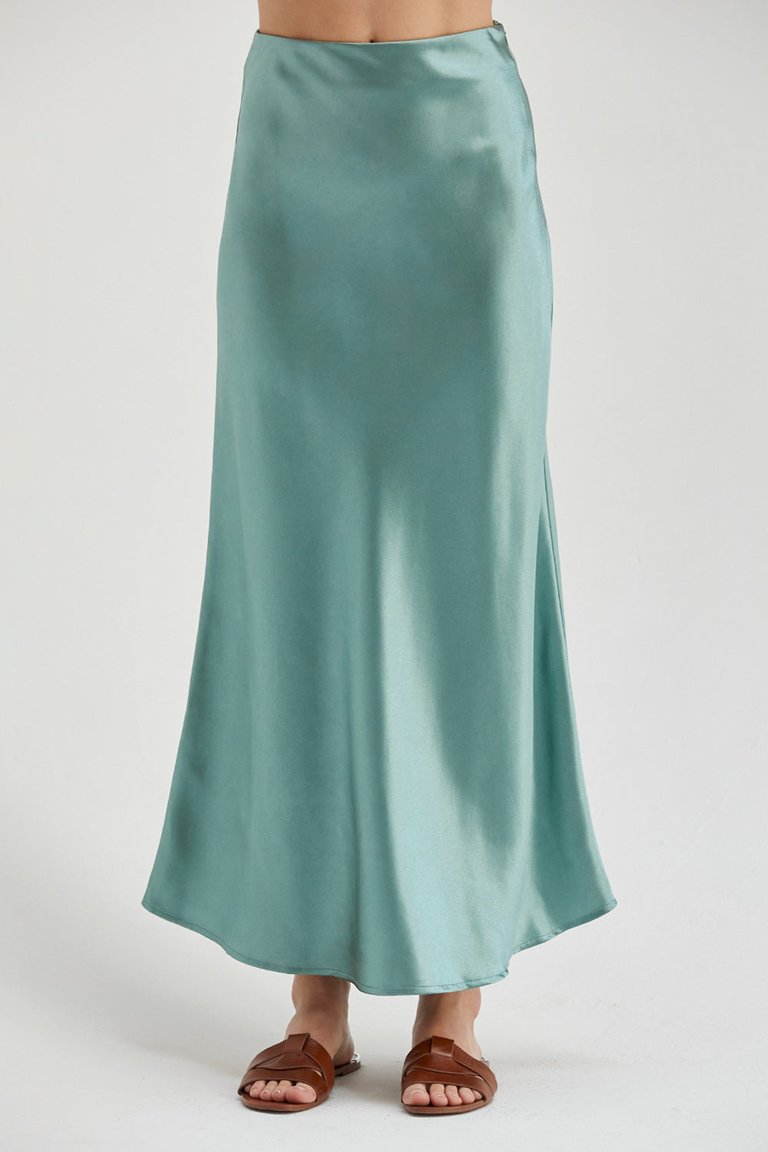 Davina Satin Maxi Skirt