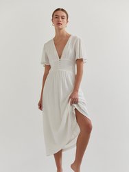 Dawson Midi Dress - White