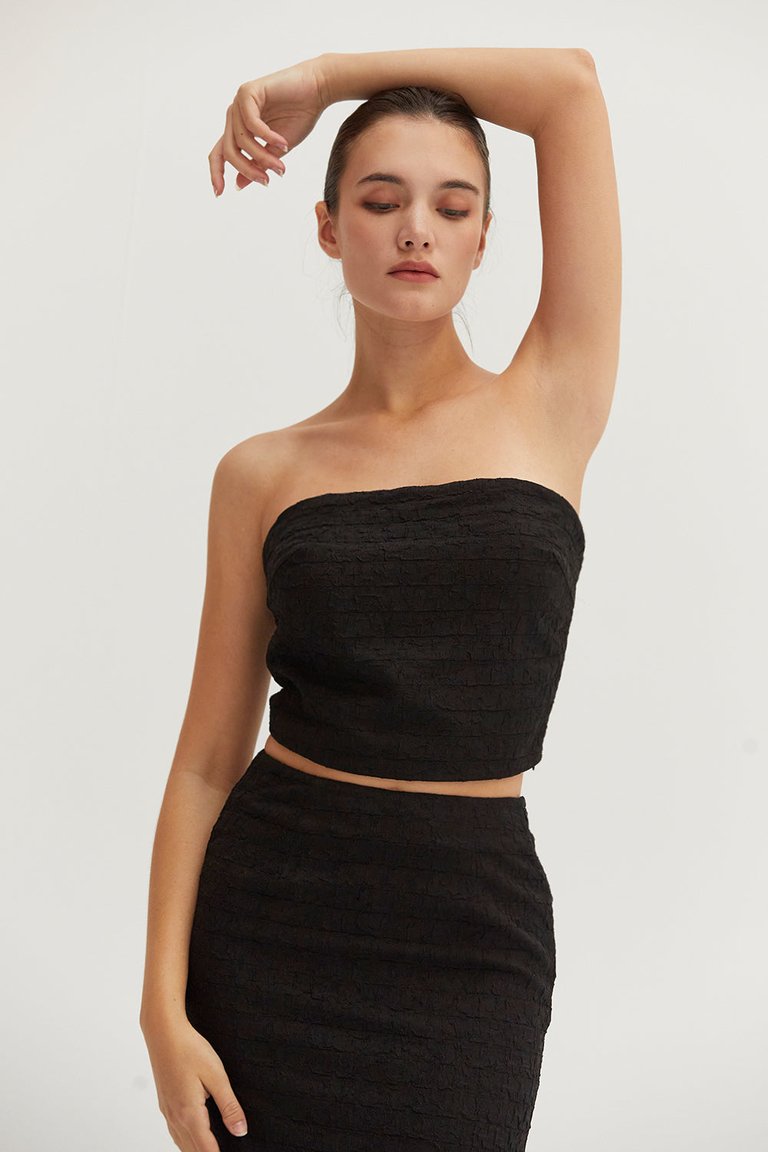 Delia Tube Top - Black