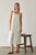 Delilah Linen-Blend Midi Dress - Ivory