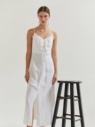 Demi Maxi Slip Dress - Ivory