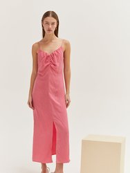Demi Maxi Slip Dress - Pink