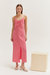 Demi Maxi Slip Dress - Pink