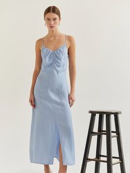 Demi Maxi Slip Dress - Light Blue