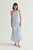 Diana Back Twist Slip Dress - Light Blue