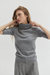 Elena Turtleneck Sweater Top - Heather Grey