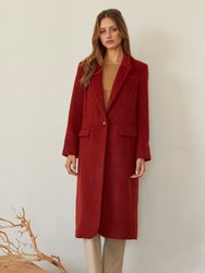 Eliza Brushed Vegan Wool Coat