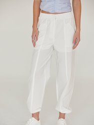 Ellen Parachute Pants - Off White