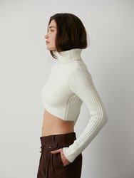 Emery Criss-Cross Crop Sweater