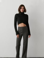 Emery Criss-Cross Crop Sweater - Black