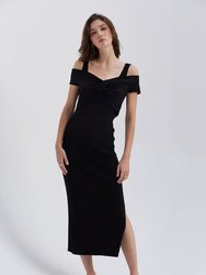 Emily Two Piece Knit Dress - Black