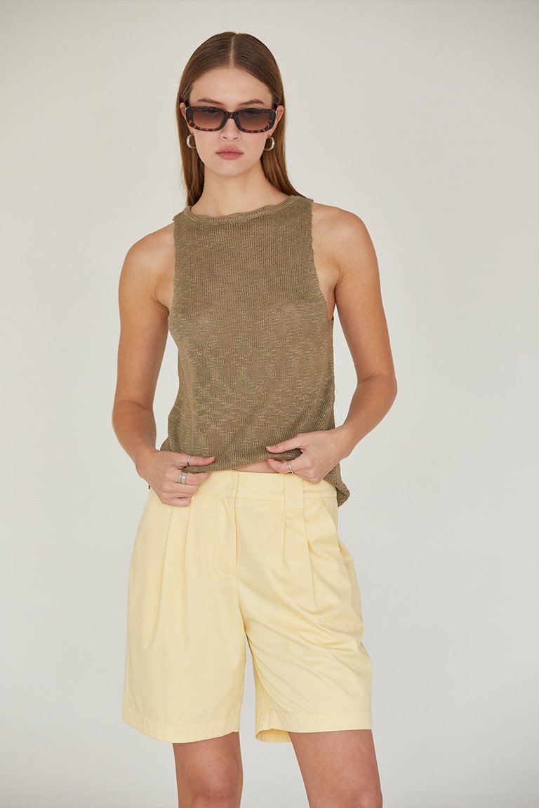 Erin Bermuda Shorts - Yellow