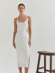 Fabi Knit Dress - White