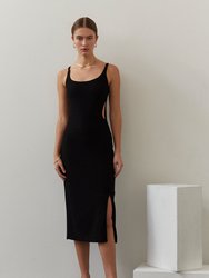 Fabi Knit Dress - Black
