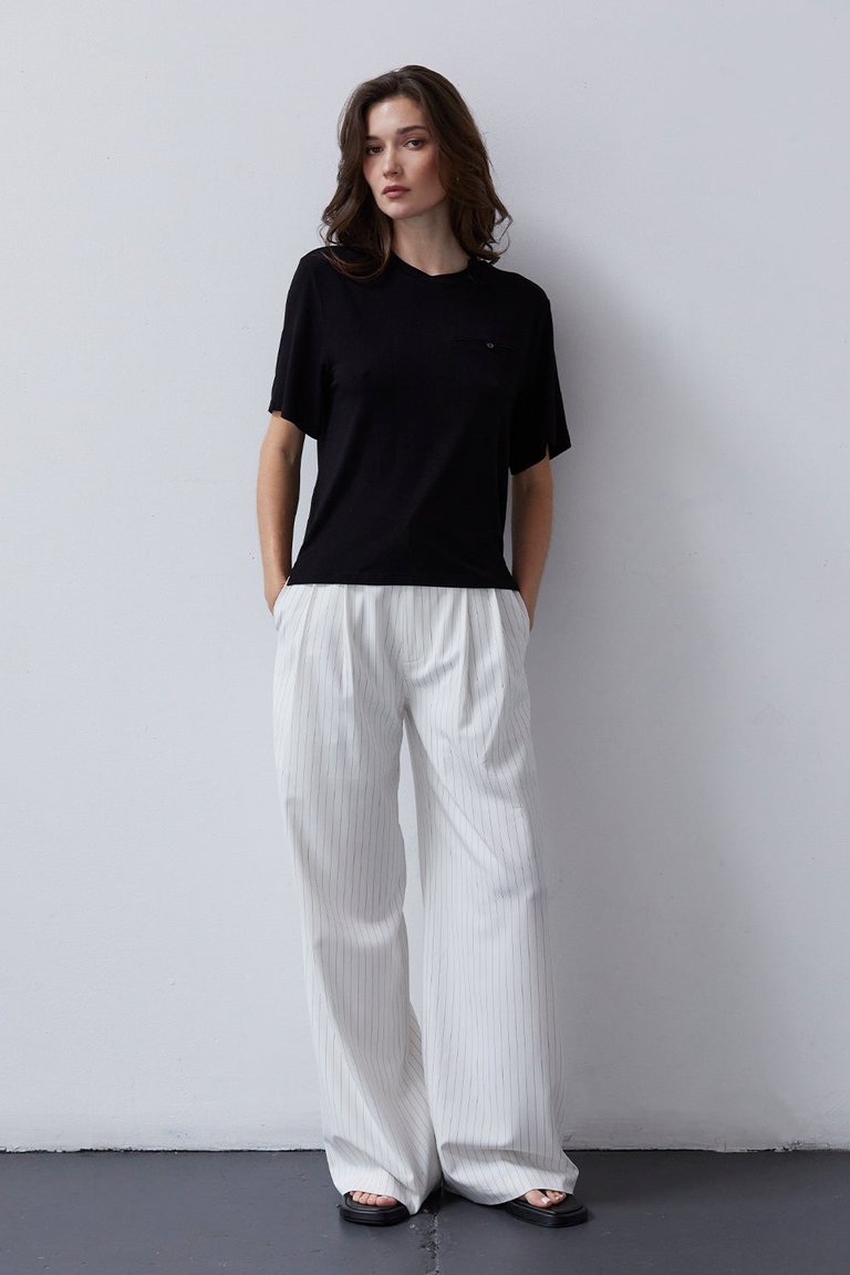 Gemma Knit T-Shirt - Black