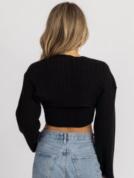 Harris Ribbed Knit Bolero Set