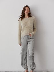 Hartley Fuzzy Sweater - Taupe