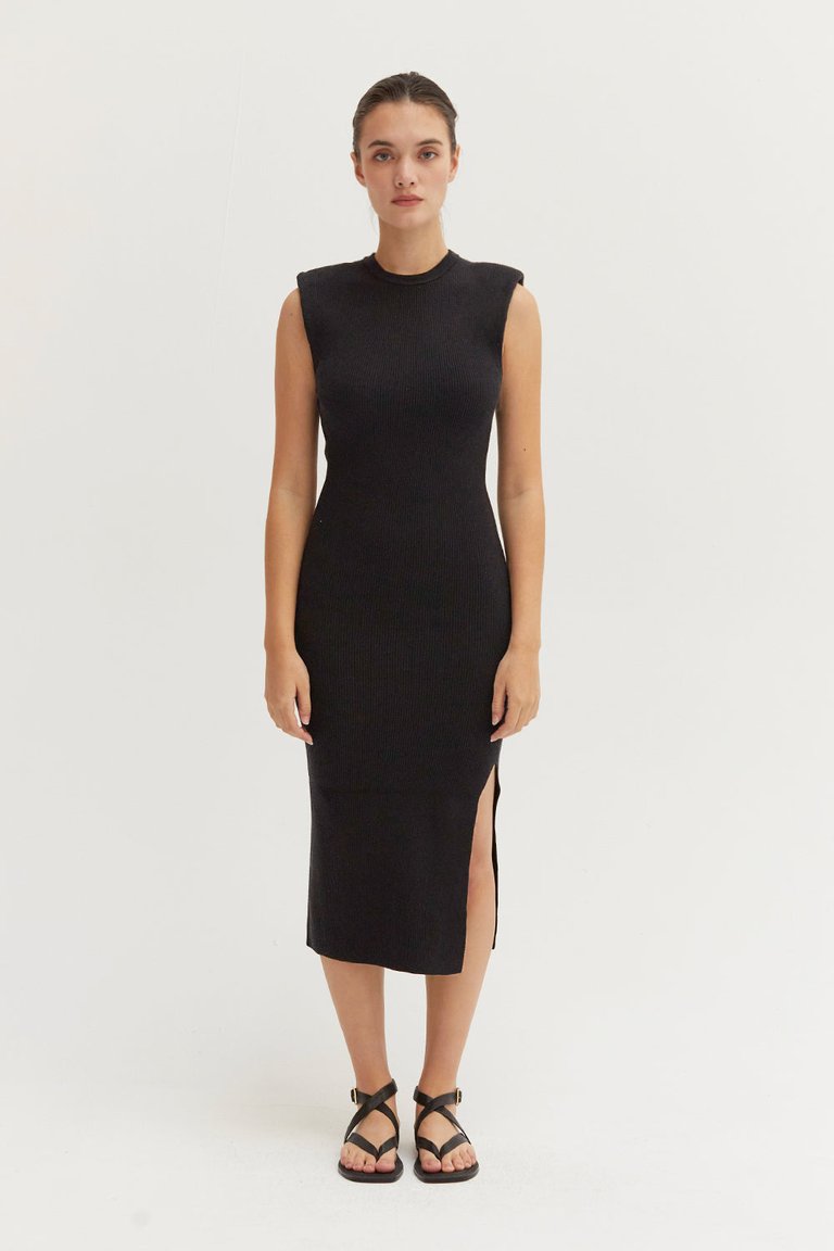 Irina Knit Dress - Black