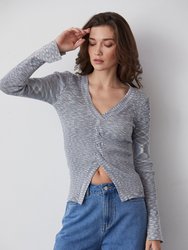 Jemmie Knit Top - Blue