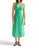 Julia Tie Back Midi Dress In Green - Green