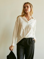 Kammy Linen-Blend Blouse