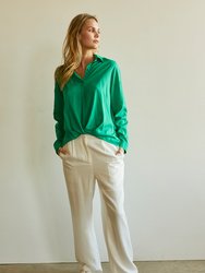 Kammy Linen-Blend Blouse