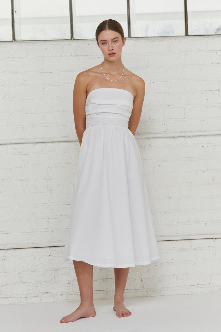 Kate Midi Dress - White
