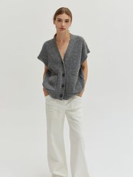 Kenzie Waffle Vest - Grey