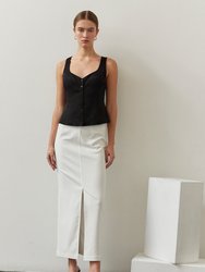 Lauren Maxi Skirt - White
