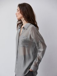 Lillian Sheer Button Up Shirt