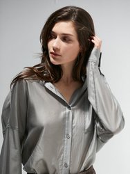 Lillian Sheer Button Up Shirt