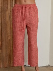 Maddie Tweed Pants - Red